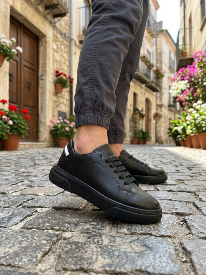 Siyah Erkek Ayakkabı | Günlük Rahat Sneaker