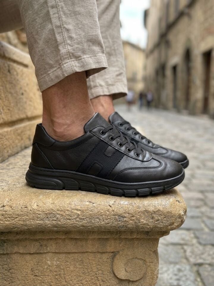Siyah Erkek Ayakkabı | Ortopedik Günlük Casual Model